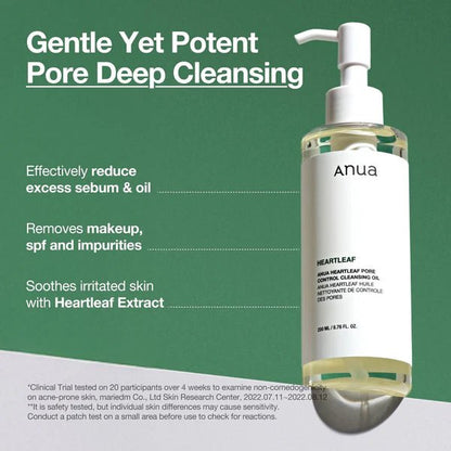 Anua Heartleaf Pore Control Cleansing Oil - Heavenskin